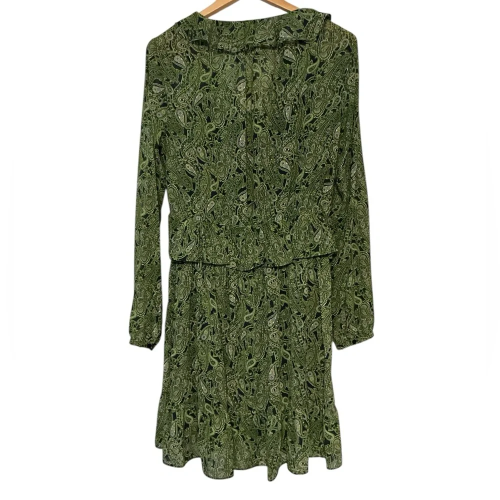 NWT Michael Kors‎ Green Paisley Dress size XL